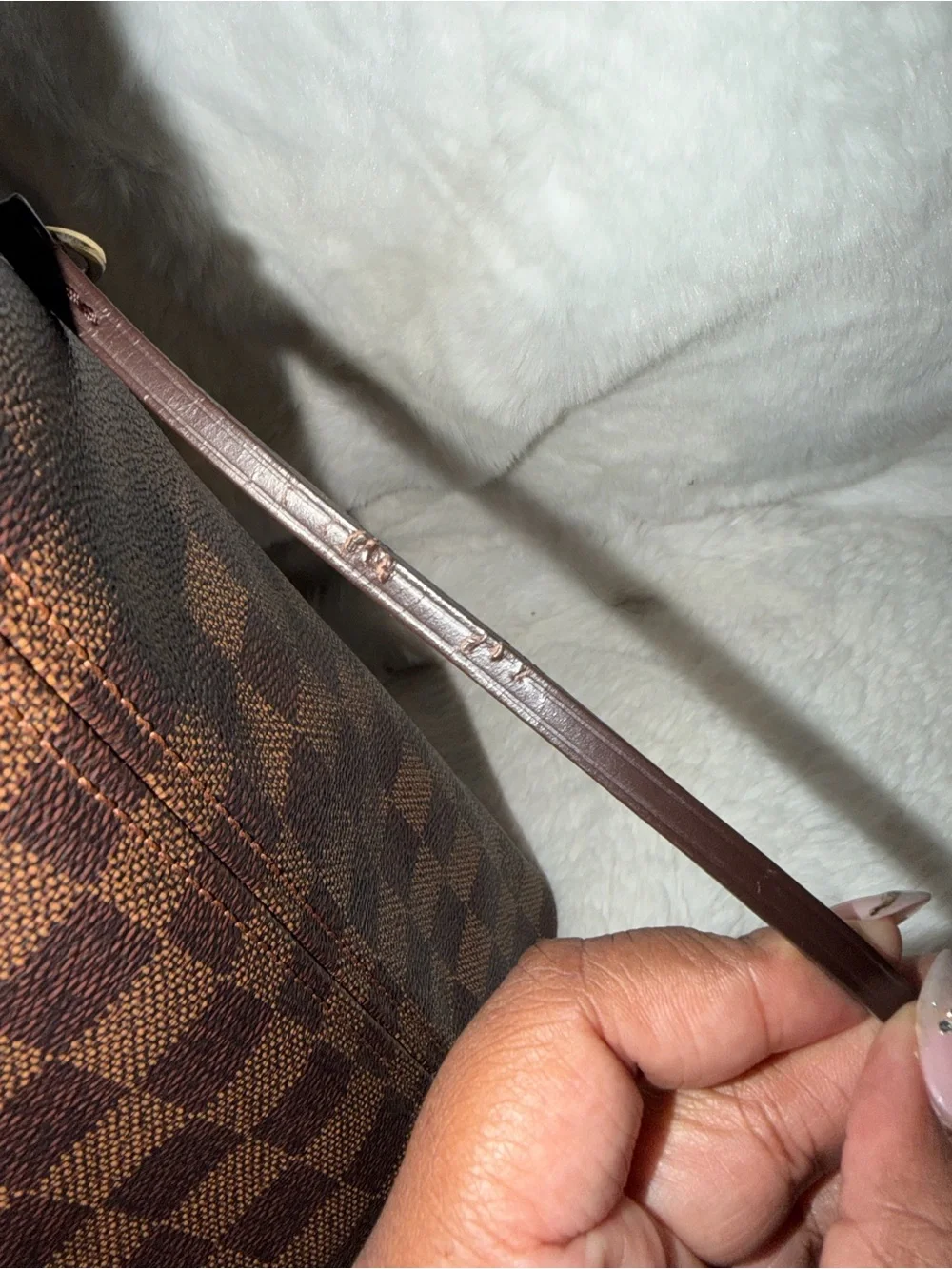 Louis Vuitton Damier Ebene Neverfull MM Bag